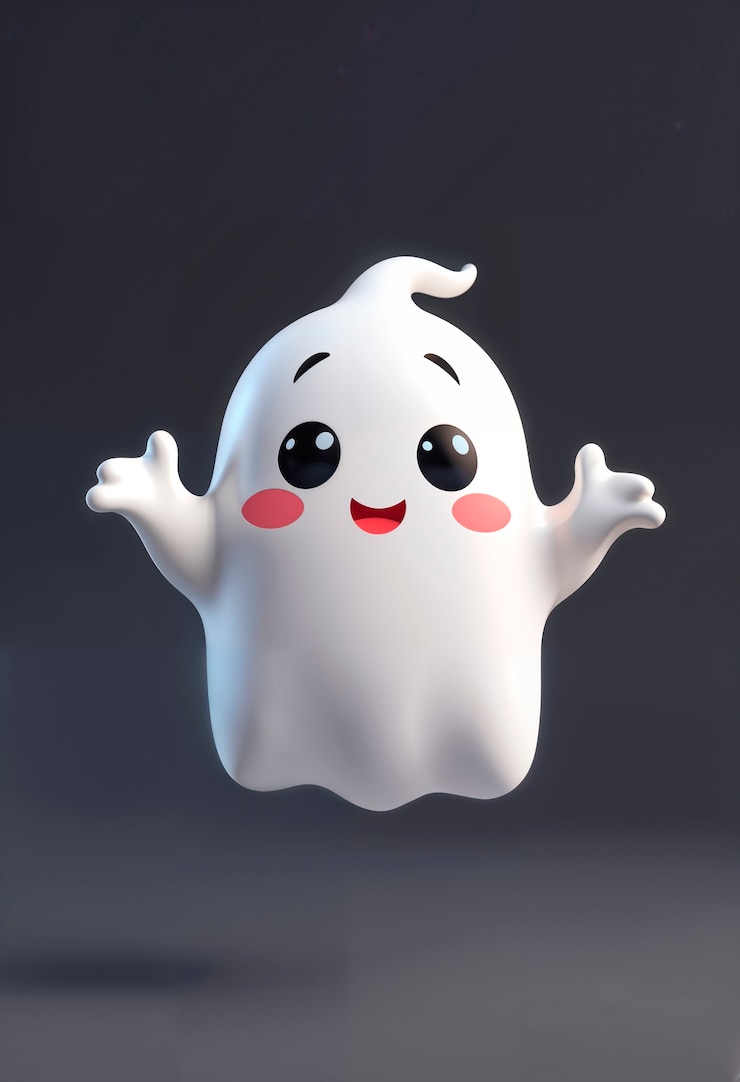 무료 Photo 귀여운 할로윈 3d 유령