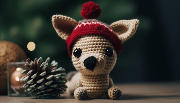 Cute little dog toy generated by AI