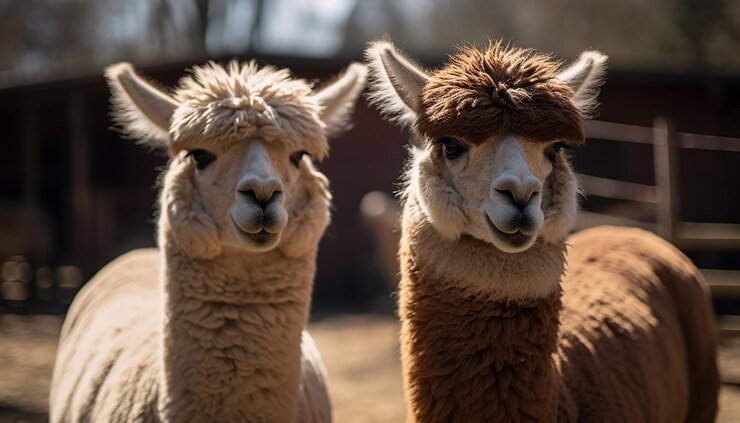 Free Photo cute livestock looking at camera in pasture generative ai