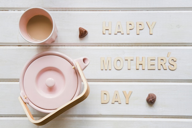 Free photo cute mother day composition