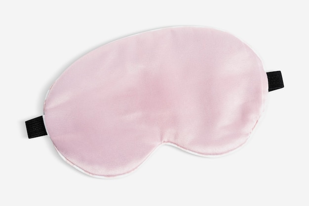 Free photo cute pink sleep mask with black strap