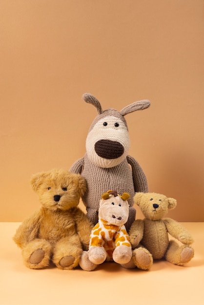 cute plush toys arrangement