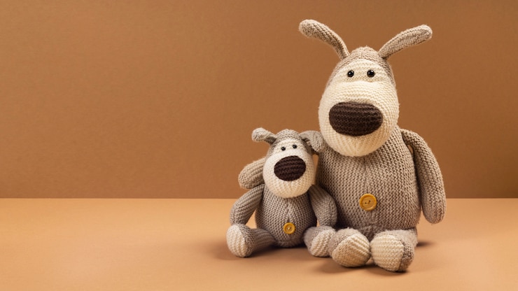 Free Photo cute plush toys arrangement