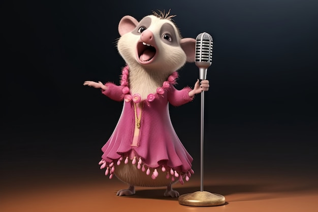 Un bel canto di opossum.