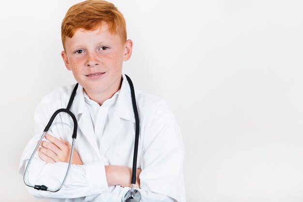 Cute young child with stethoscope