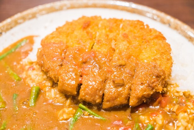 cutlet asian rice sauce hot