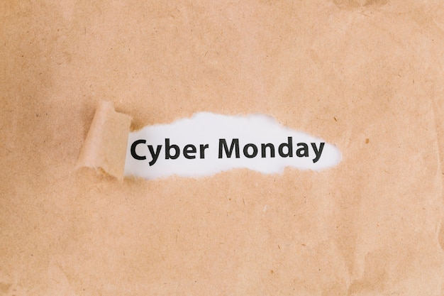 Cyber Monday inscription 