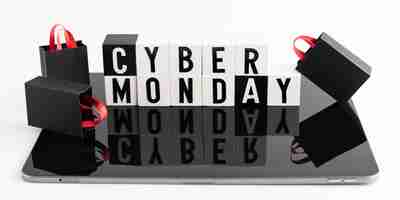 Foto gratuita vendite dello shopping del cyber lunedì