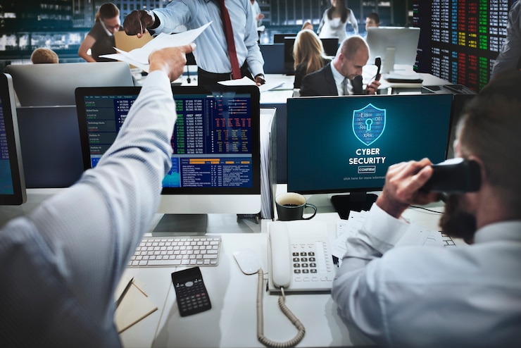 Free Photo cyber security protection firewall interface concept