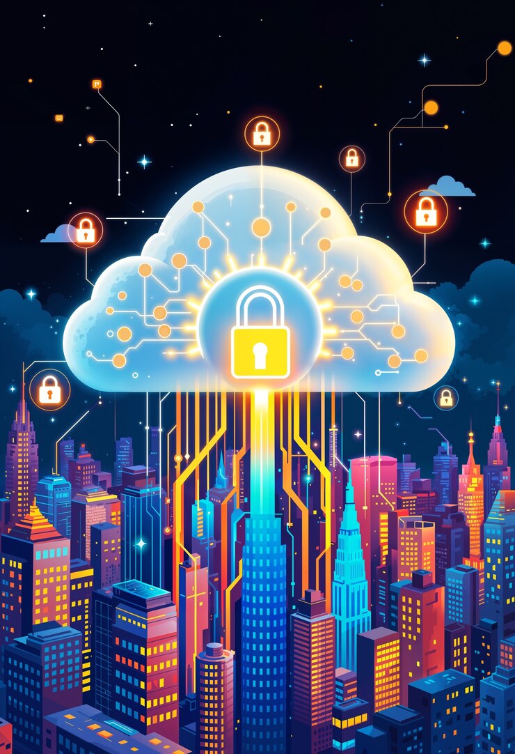 Free Photo cybersecurity concept illustration