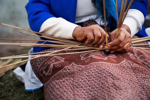 Foto gratuita vita quotidiana degli indigeni