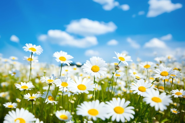 daisy field AI generated image