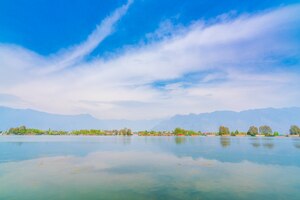 Dal lake、カシミール、インド