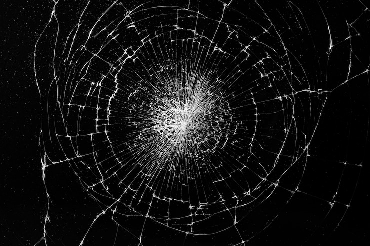 Free Photo damaged glass texture
