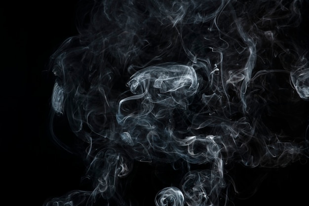 Темный абстрактный фон обоев, текстура дыма