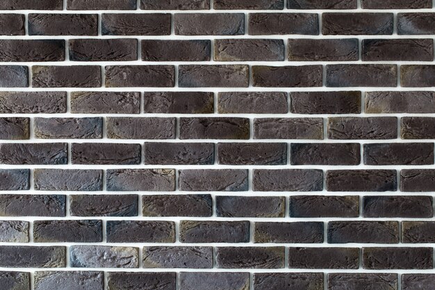 dark brown brick wall