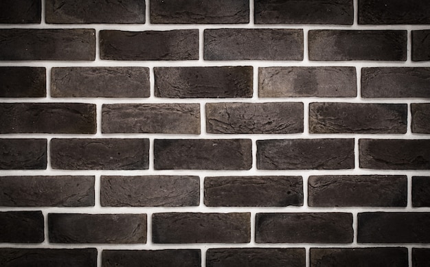 dark brown brick wall