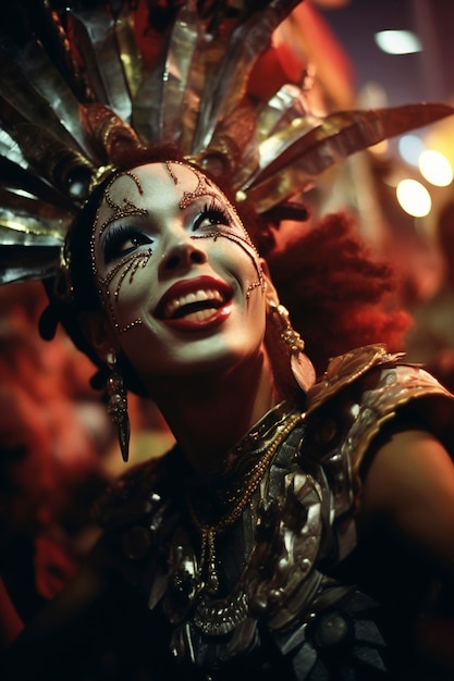 Foto gratuita estetica oscura del carnevale