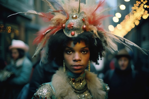 Foto gratuita estetica oscura del carnevale