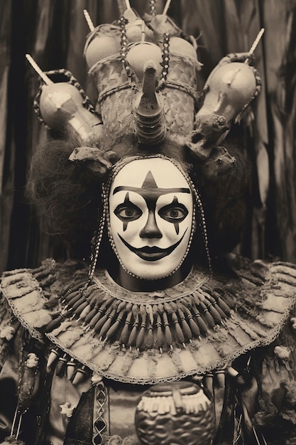 Foto gratuita estetica oscura del carnevale