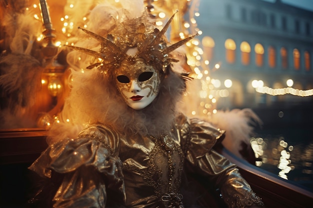 Foto gratuita estetica oscura del carnevale