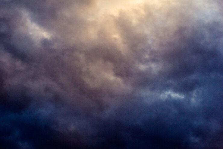 Free Photo dark clouds during a rainy weather