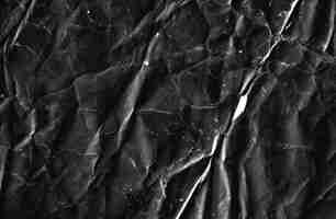 Free photo dark crumpled paper texture