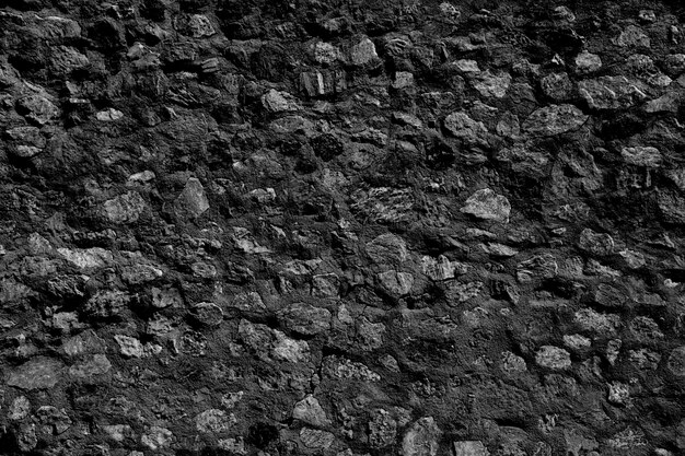 Dark gray stone natural wall