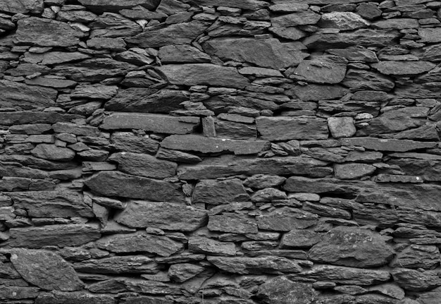 Dark gray stones stucco texture