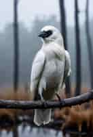 Free photo dark scene of crow in nature