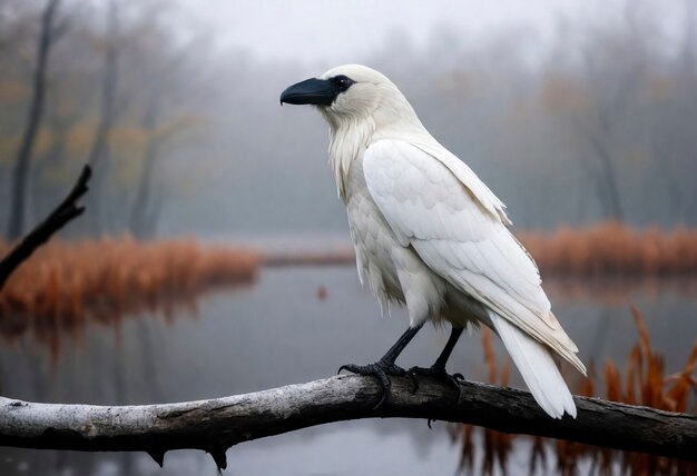 Dark scene of crow in nature