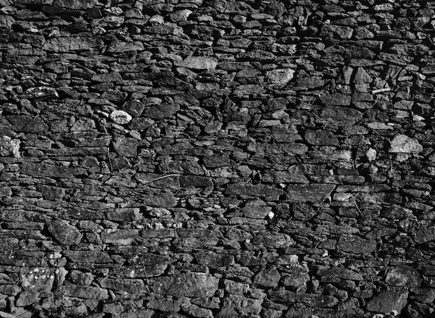 Dark stone wall