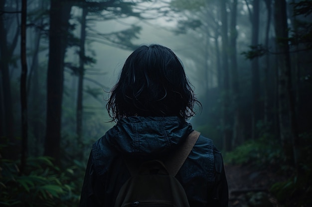 Free photo dark style  aokigahara forest