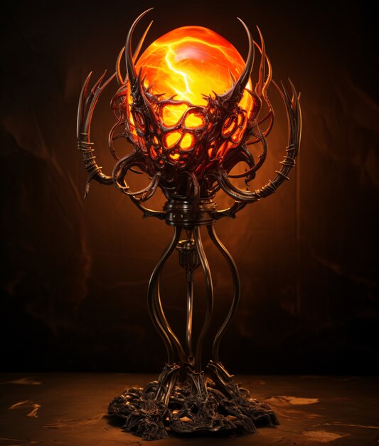 dark style lamp indoors