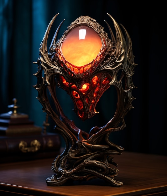 dark style lamp indoors