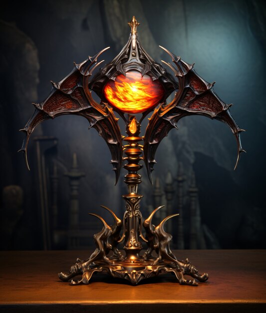 dark style lamp indoors