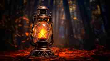 Free photo dark style lamp indoors