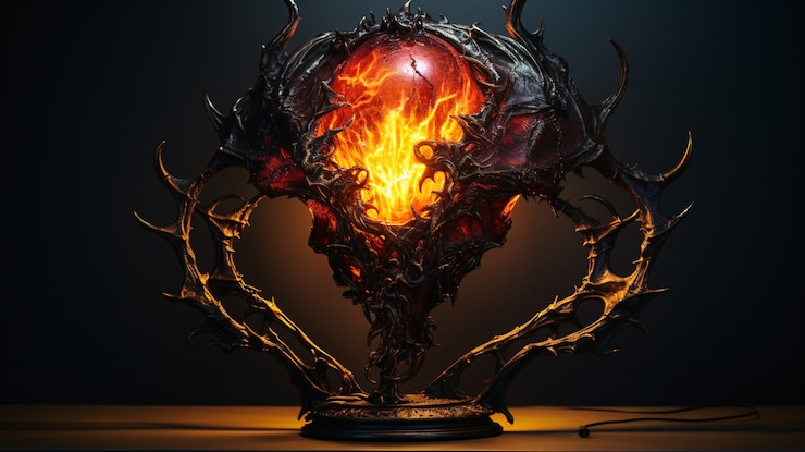 Free Photo dark style lamp indoors