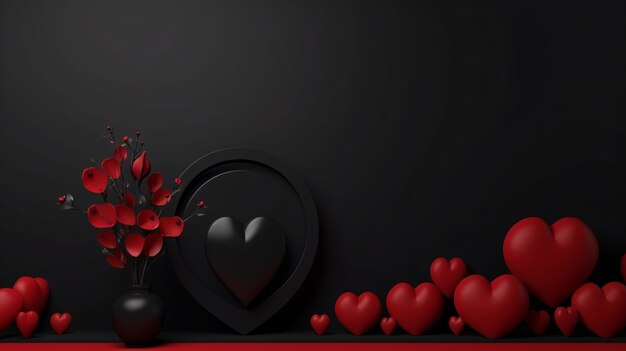 Празднование Дня святого Валентина в темном стиле