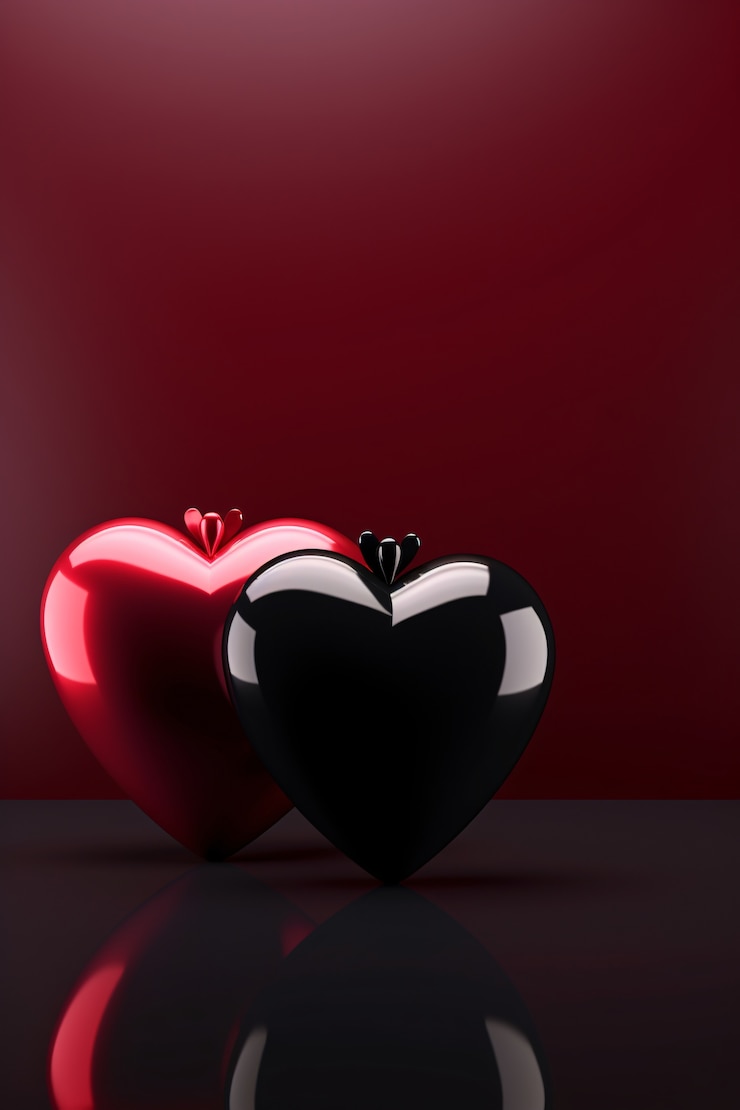 Free Photo dark style valentines day celebration