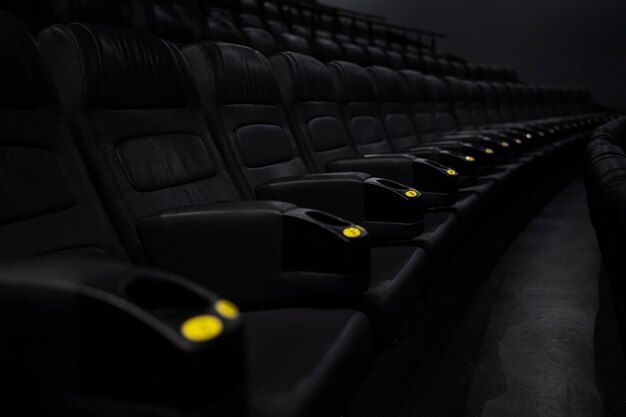 Dark vip cinema studio still life