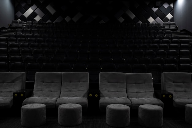 Dark vip cinema studio still life