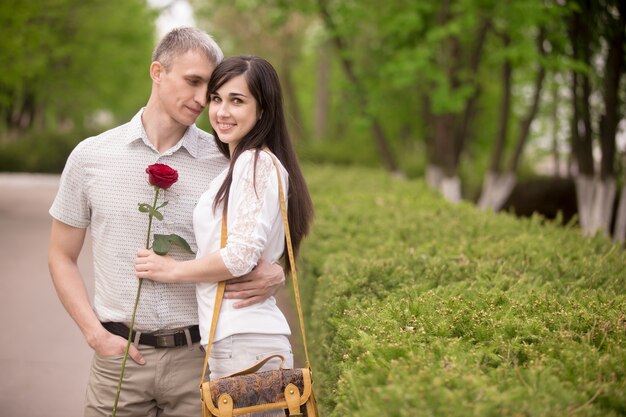 Free photo date in park