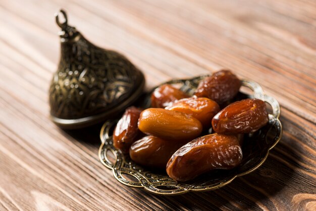 dates on metal plate