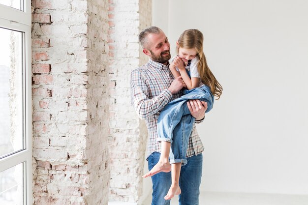 Daughter and dad on fathers day