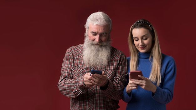 Figlia e papà il giorno del padre