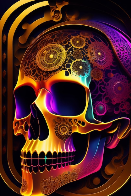 Day of the dead skull wallpapers