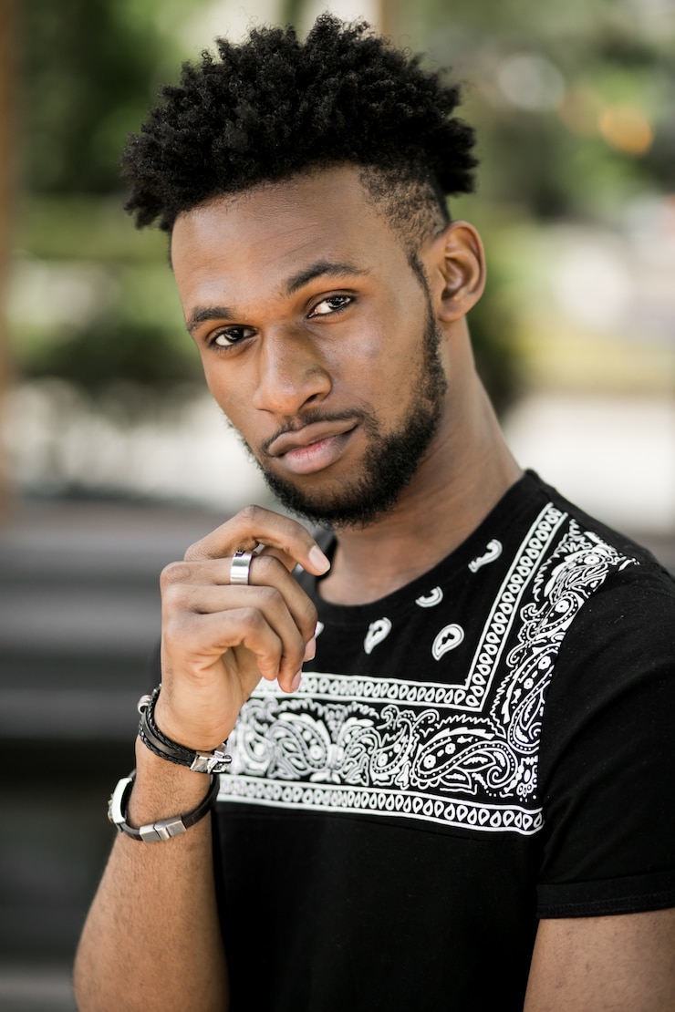 Free Photo day walk person male success using
