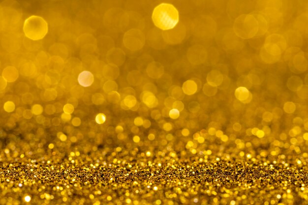 Dazzling gold glitter