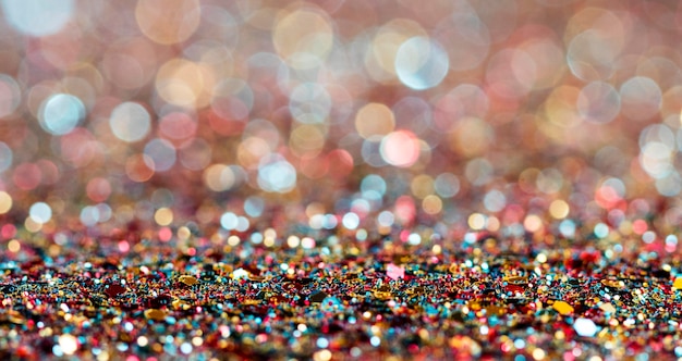 Free photo dazzling multicolored glitter